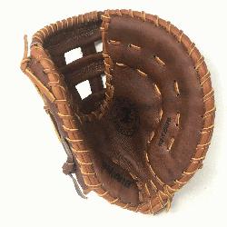 Nokona WB-1250H 12.5 H Web Walnut Baseball First Base Mitt (Right Handed Throw) :